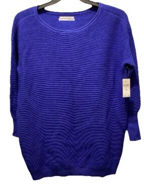 Anthropologie Women’s Ribbed Crew Neck Sweater Sz Sm NWT